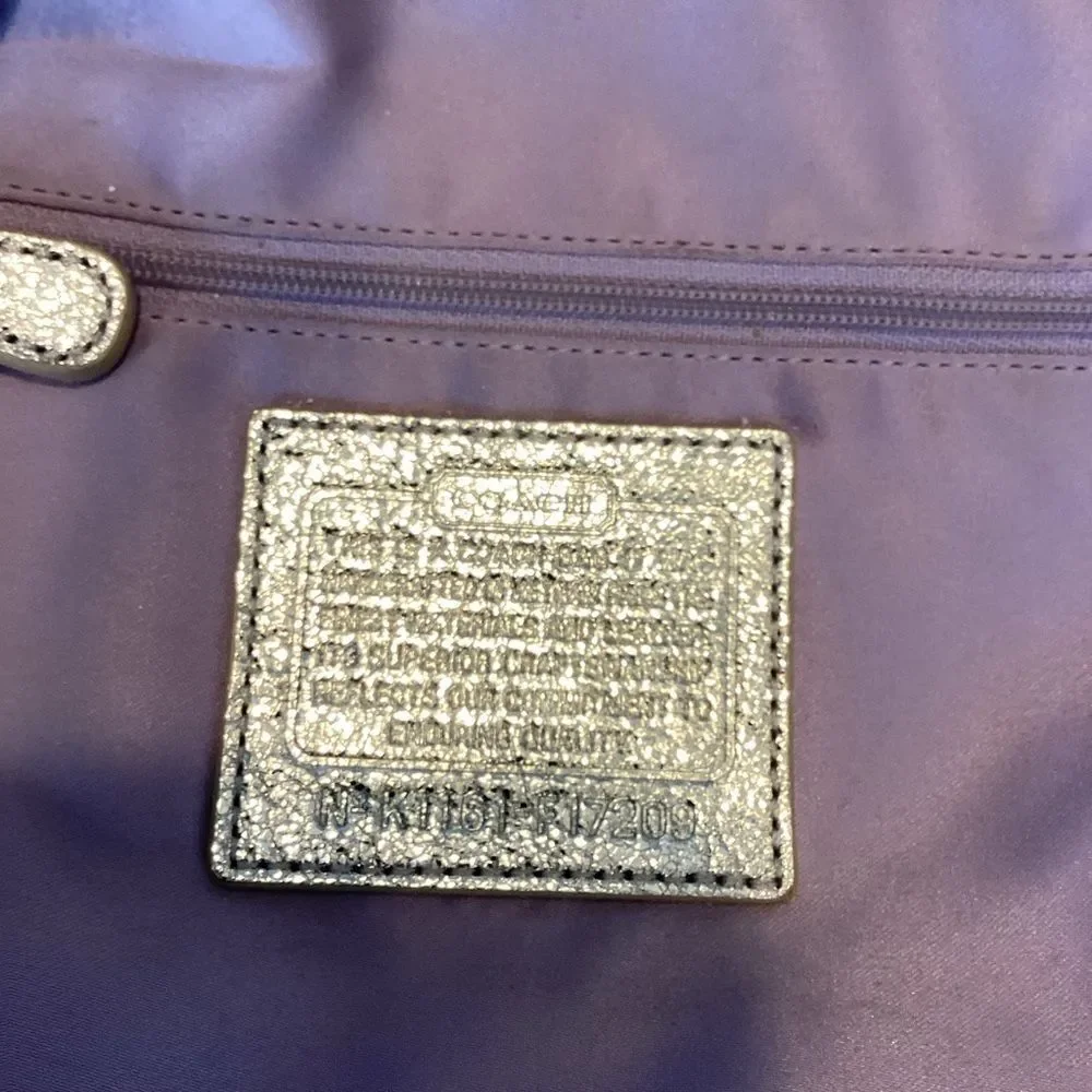 Coach Bag Purse Handbag Pocketbook Hobo F17209 Signature Plaid Bag Multicolor - Picture 12 of 15